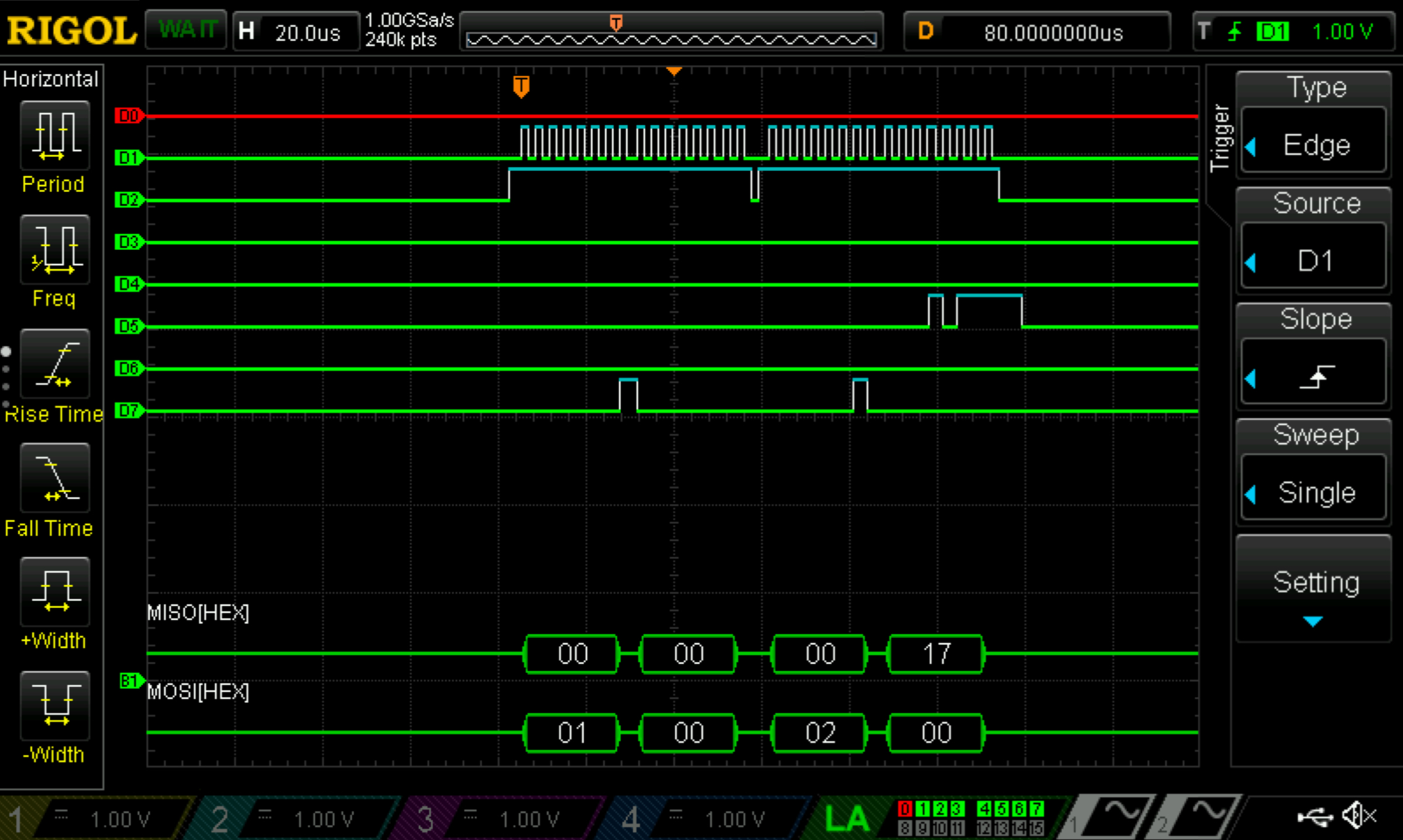 8-bit Logic Analyzer Trace