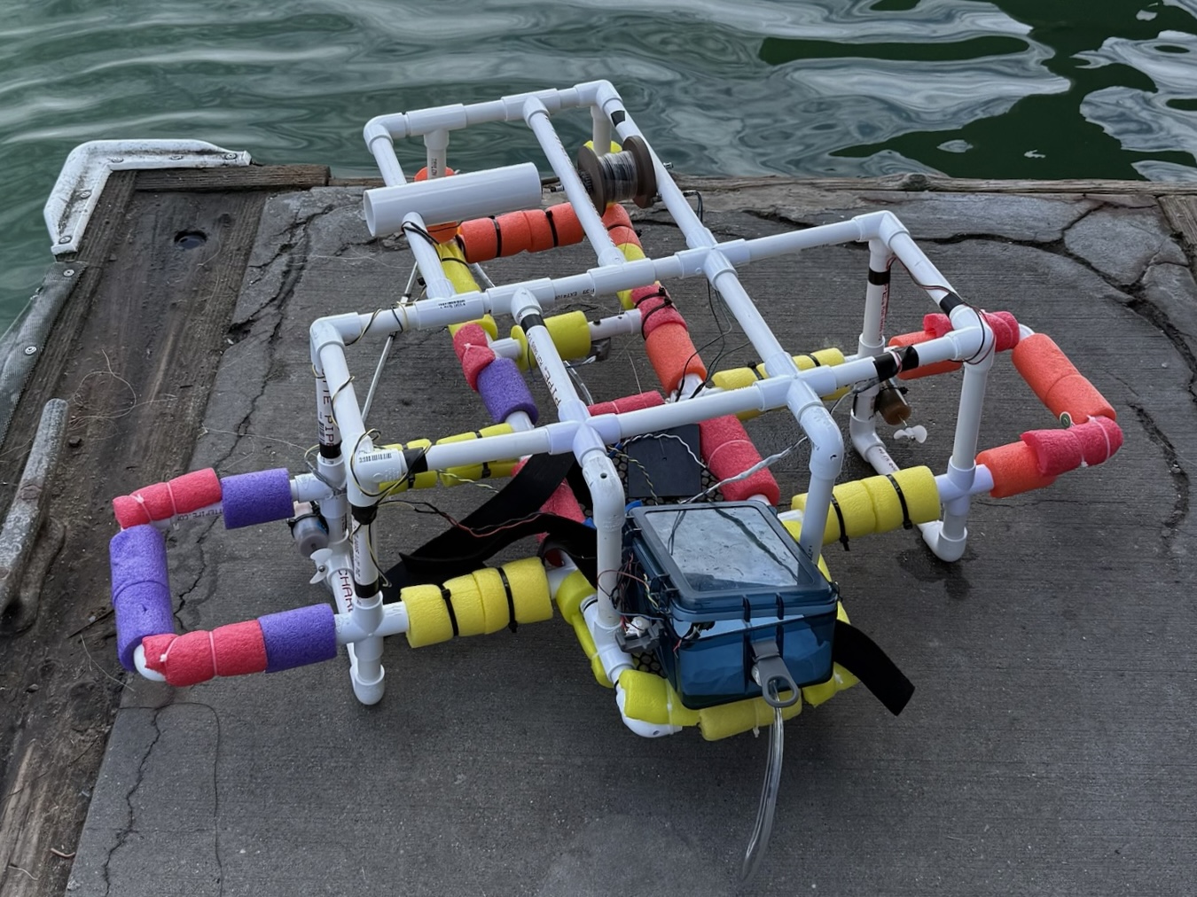 Autonomous surface vehicle at Baby Beach dock